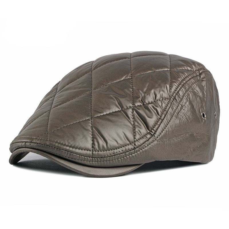 Outdoor Leisure Katoenen Hoed Plus Fluwelen Dikke Britse Retro Baret