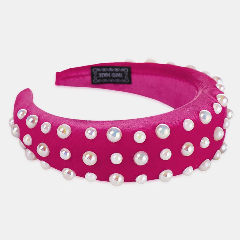 Pearl Sponge Hoofdband Veelkleurige Dames Hoofdband