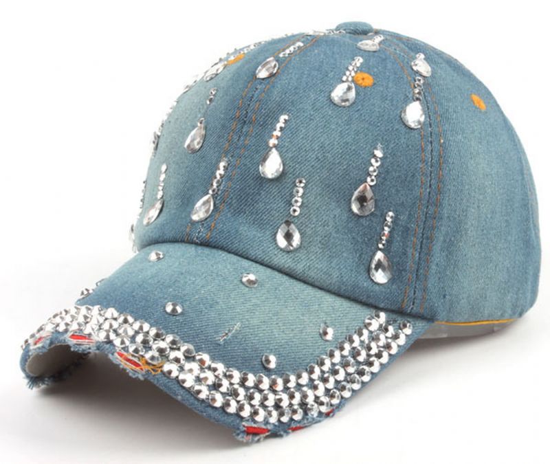 Regendruppels Met Diamanten En Diamanten Mode Outdoor Cap Baseballcap