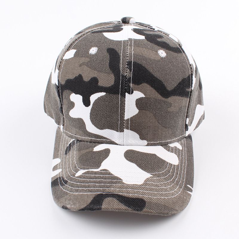 Retro Cap Camouflage Baseballpet Zonnehoed Voor Heren En Dames Met Gebogen Rand