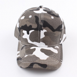 Retro Cap Camouflage Baseballpet Zonnehoed Voor Heren En Dames Met Gebogen Rand