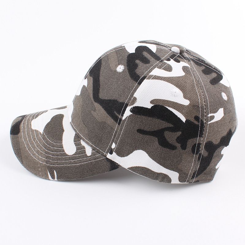 Retro Cap Camouflage Baseballpet Zonnehoed Voor Heren En Dames Met Gebogen Rand