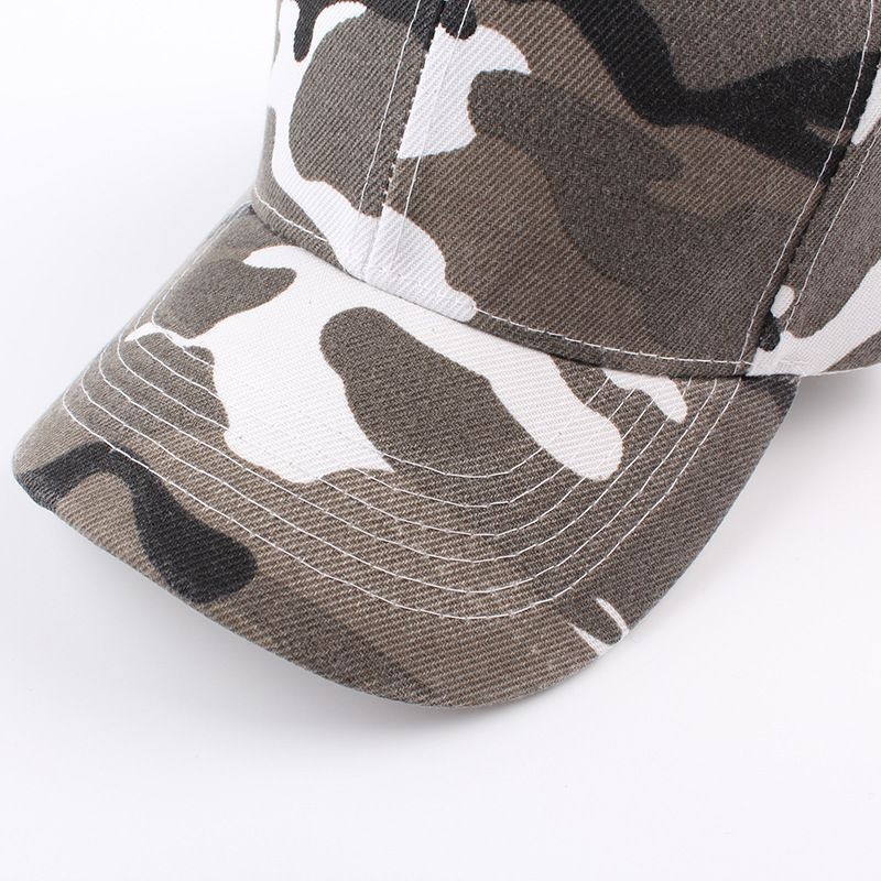 Retro Cap Camouflage Baseballpet Zonnehoed Voor Heren En Dames Met Gebogen Rand