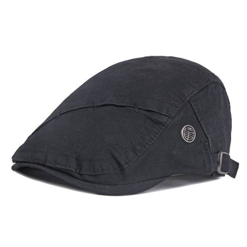 Retro Literaire Casual Persoonlijkheid Gestikte Baret