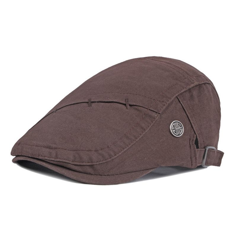 Retro Literaire Casual Persoonlijkheid Gestikte Baret