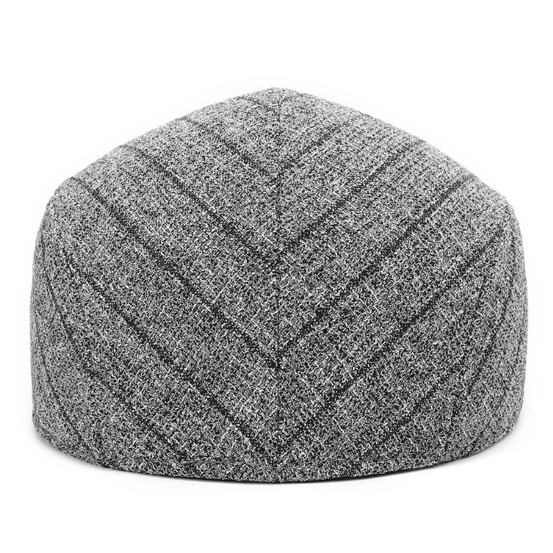 S/m/l Streep Vader Casual Baret Hoed Van Middelbare Leeftijd Comfortabel Linnen Old Mannen Forward Caps