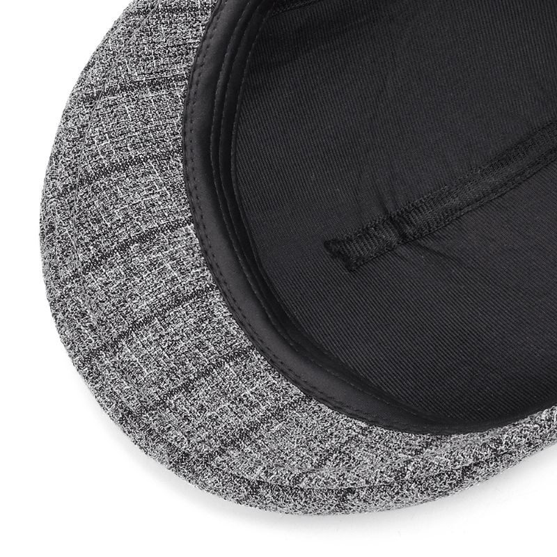 S/m/l Streep Vader Casual Baret Hoed Van Middelbare Leeftijd Comfortabel Linnen Old Mannen Forward Caps