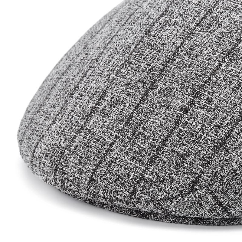 S/m/l Streep Vader Casual Baret Hoed Van Middelbare Leeftijd Comfortabel Linnen Old Mannen Forward Caps