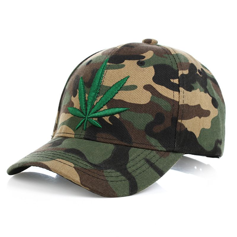 Simple Green Maple Leaf Hennepblad Caps Heren En Dames Baseball Caps Winkelen