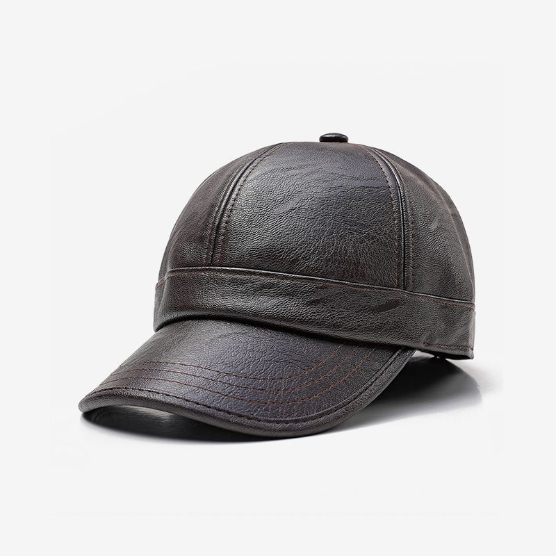 Sun Crown Herfst Winter Baseball Cap Middelbare Leeftijd Warme Hoed Heren Eenvoudige Eend Cap