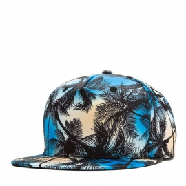 Tropische Wind Kokosnoot Platte Hoed Blad Hip Hop Hoed Baseball Cap