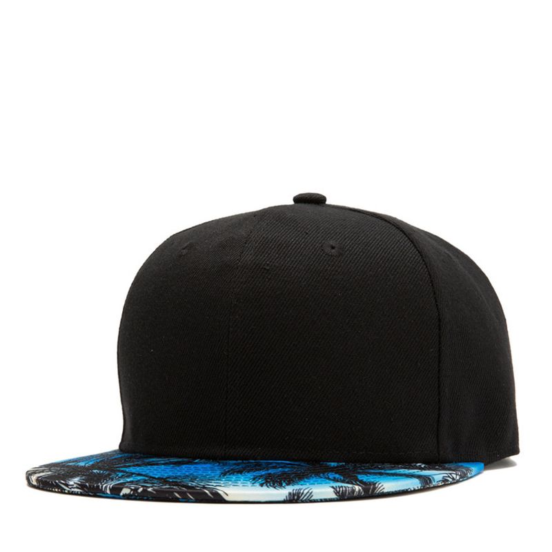 Tropische Wind Kokosnoot Platte Hoed Blad Hip Hop Hoed Baseball Cap