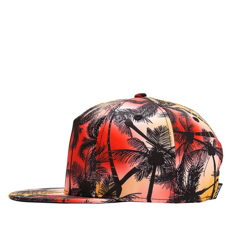 Tropische Wind Kokosnoot Platte Hoed Blad Hip Hop Hoed Baseball Cap