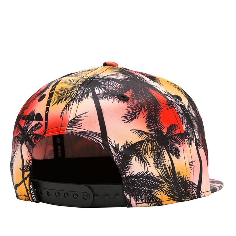 Tropische Wind Kokosnoot Platte Hoed Blad Hip Hop Hoed Baseball Cap