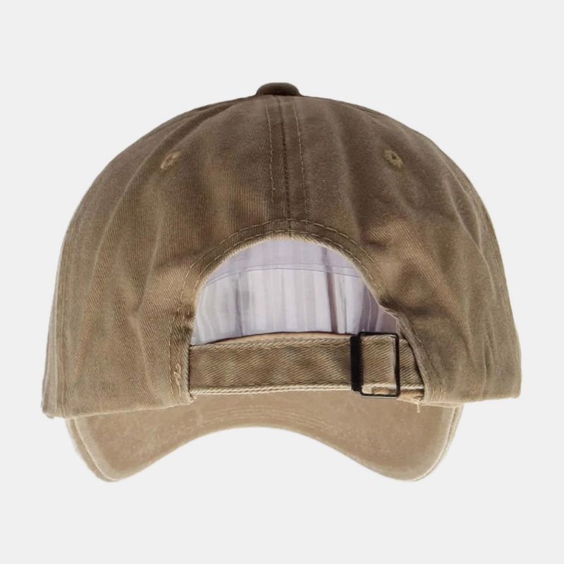 Unisex Brief Bloemenpatroon Twill Cap Casual Wild Gewassen Verstelbare Baseballcap