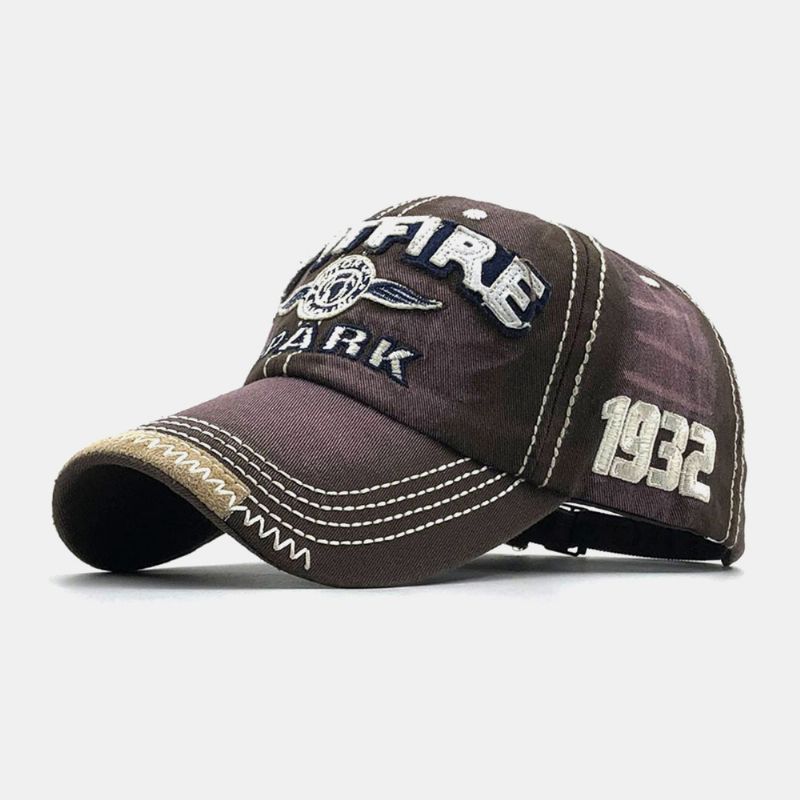 Unisex Driedimensionale Letters Geborduurde Baseballcap Gebogen Rand Verstelbare Zonnescherm Hoed