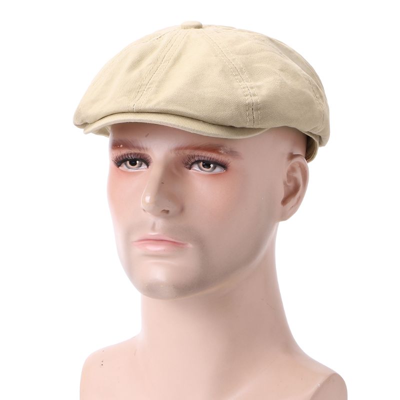 Unisex Effen Kleur Eenvoudige Katoenen Baret Caps