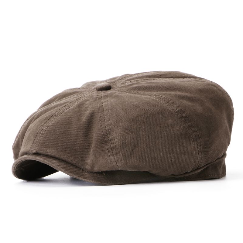 Unisex Effen Kleur Eenvoudige Katoenen Baret Caps