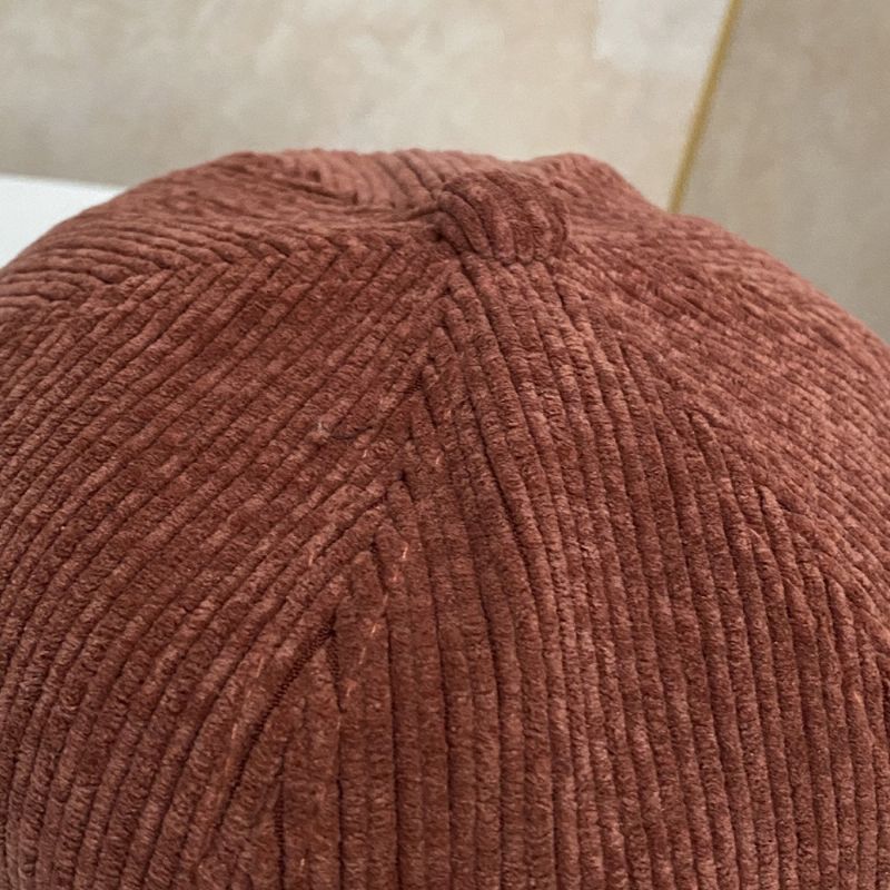 Unisex Effen Kleur Verstelbare Corduroy Skull Cap Casual Wild Zonnescherm Brimless Beanie Landlord Cap