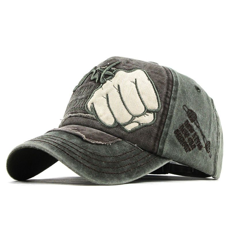 Unisex Fist Veelzijdige Cap Wasbare Gedragen Baseball Cap Ademende Katoenen Zonnehoed