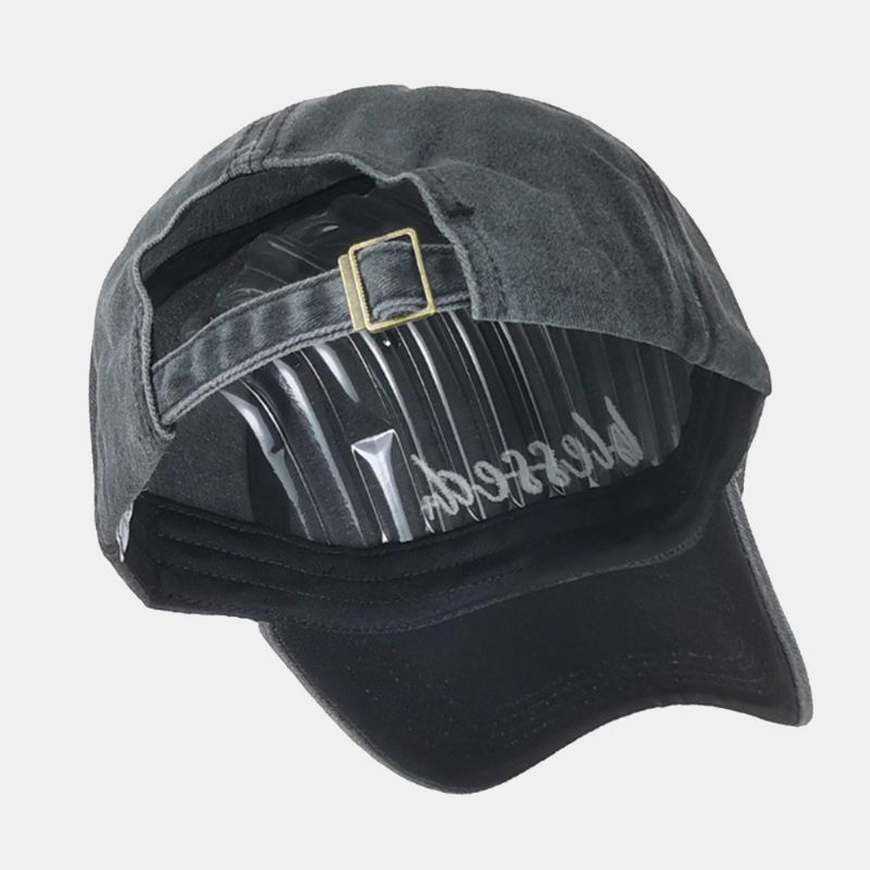 Unisex Gewassen Noodlijdende Katoen Bergpatroon Borduurwerk Mode Zonnebrandcrème Baseballcap