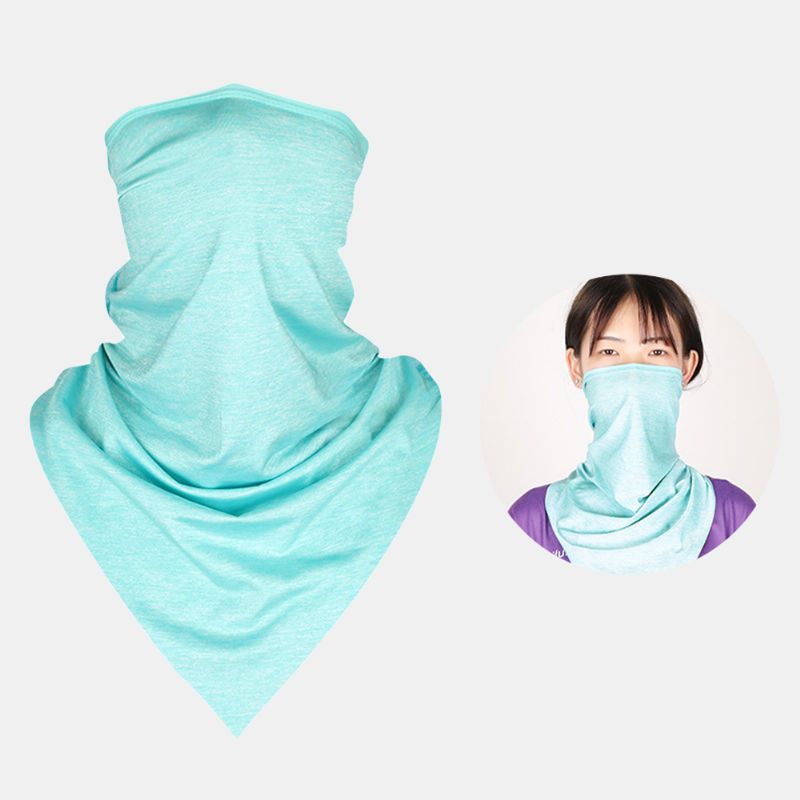 Unisex Ice Silk Sunscreen Effen Kleurmasker