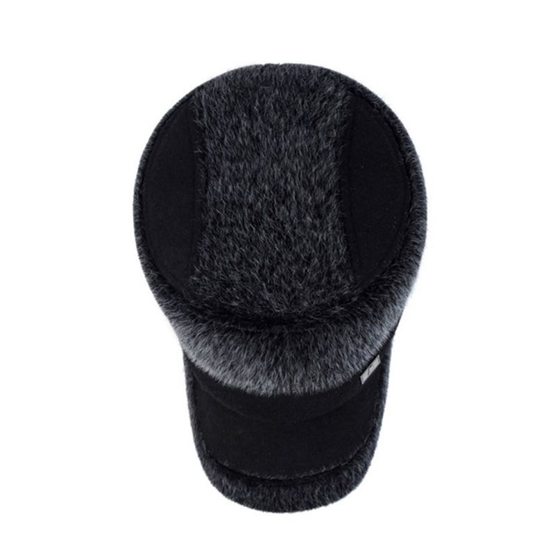 Unisex Imitatie Nerts Bont Oorklep Oorwarmers Baseball Cap Verstelbare Faux Fur Outdoor Militaire Hoed