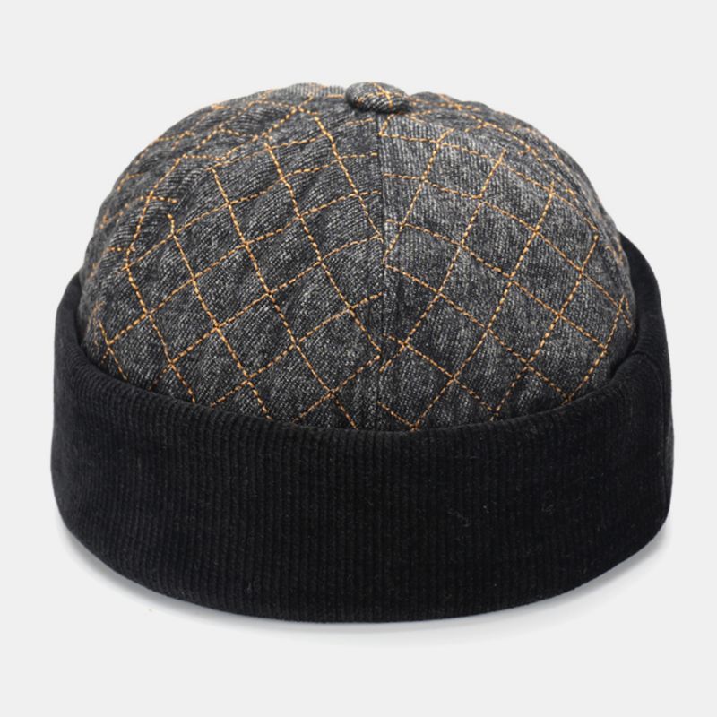 Unisex Katoen Hiphop Stijl Casual Dagelijkse Straat Trend Paar Hoed Randloze Beanie Verhuurder Hoed Schedel Hoed