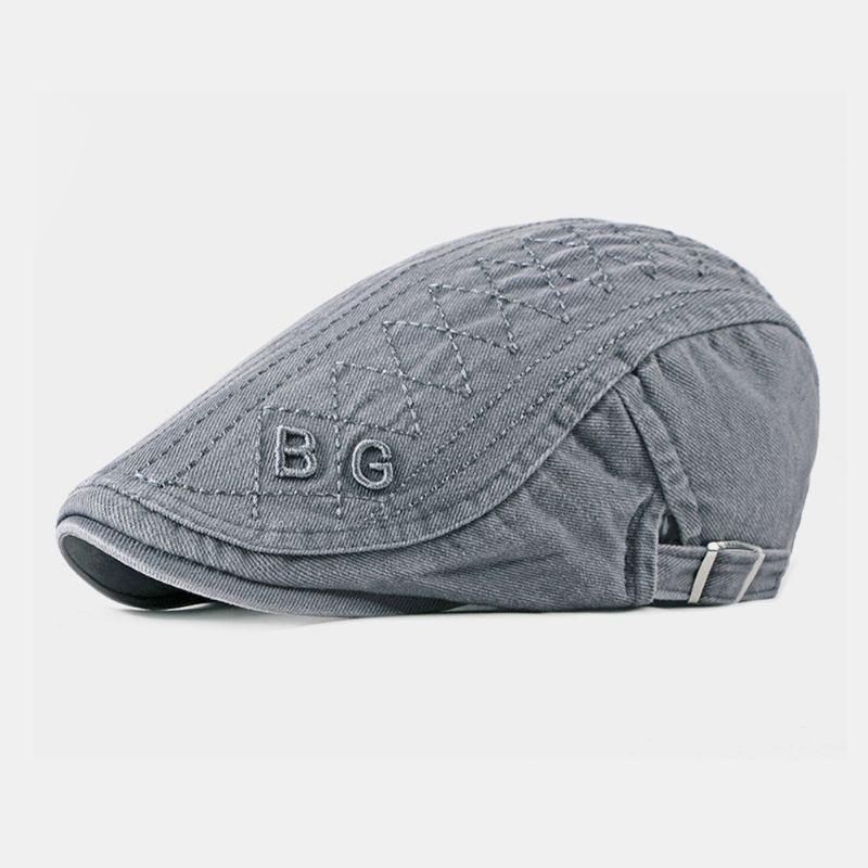 Unisex Katoenen Borduurletters Casual Mode Forward Hat Baret Hat