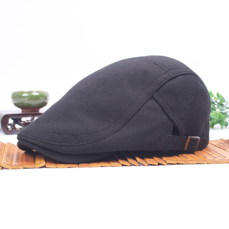 Unisex Katoenmix Barethoed Paper Boy Duckbill Golf Flat Buckle Cabbie Cap Voor Heren Dames