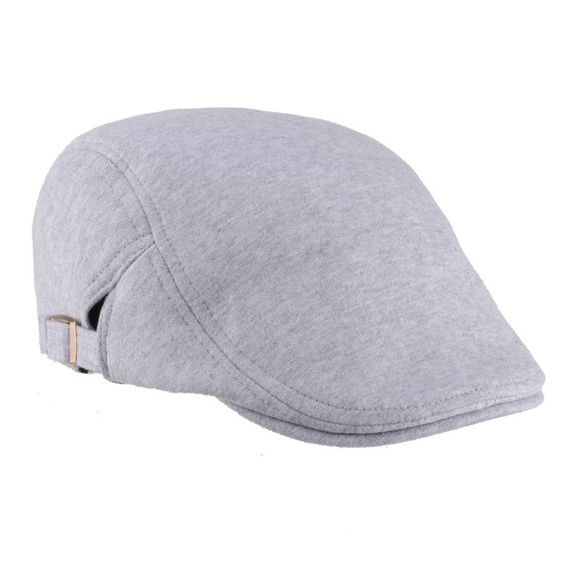 Unisex Katoenmix Barethoed Paper Boy Duckbill Golf Flat Buckle Cabbie Cap Voor Heren Dames