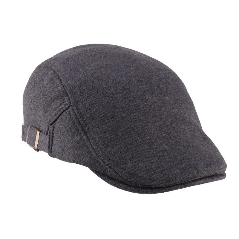 Unisex Katoenmix Barethoed Paper Boy Duckbill Golf Flat Buckle Cabbie Cap Voor Heren Dames