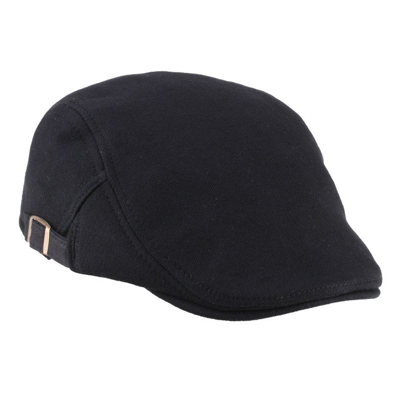 Unisex Katoenmix Barethoed Paper Boy Duckbill Golf Flat Buckle Cabbie Cap Voor Heren Dames