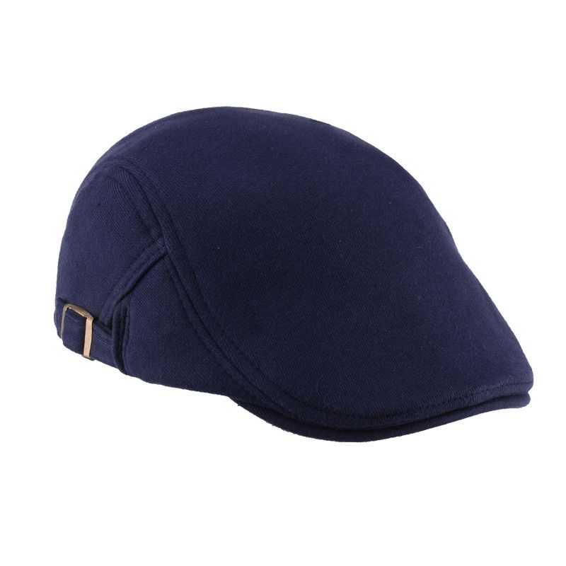 Unisex Katoenmix Barethoed Paper Boy Duckbill Golf Flat Buckle Cabbie Cap Voor Heren Dames