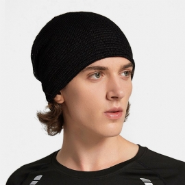 Unisex Multifunctioneel Mesh Ademend Zweetabsorberend Hiphop Sport Hoofdband Sjaal Beanie Hoed