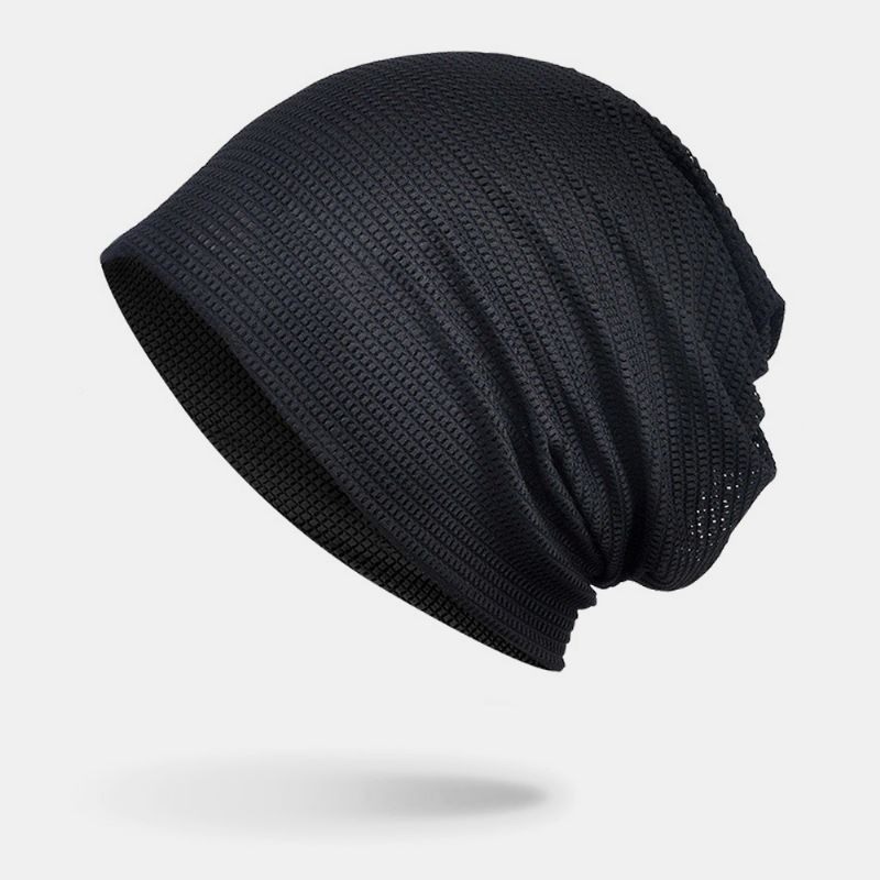 Unisex Multifunctioneel Mesh Ademend Zweetabsorberend Hiphop Sport Hoofdband Sjaal Beanie Hoed