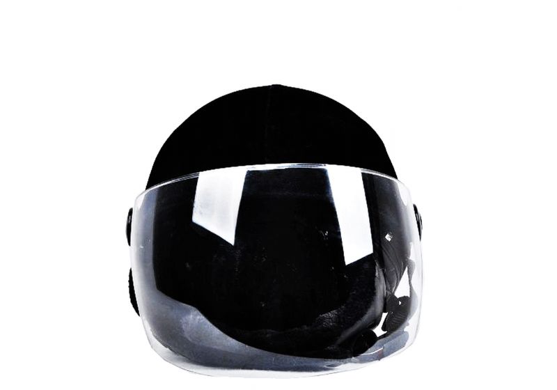 Unisex Zwarte Suède Ruiterhelm