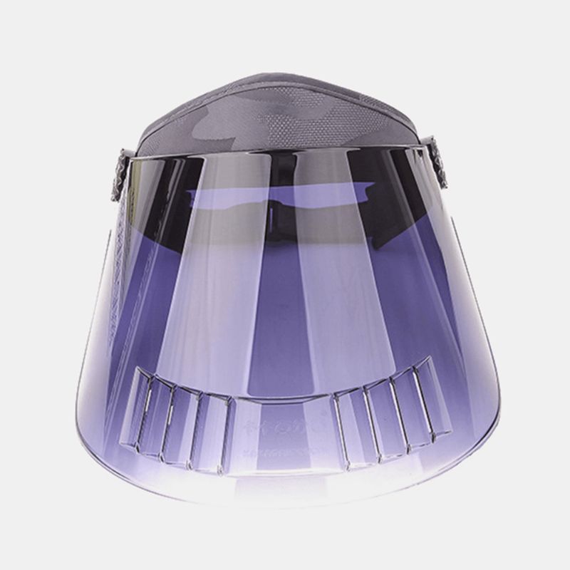 Verstelbare Anti-uv Big Brim Cover Face Hat Zonnehoed Lege Top Hat