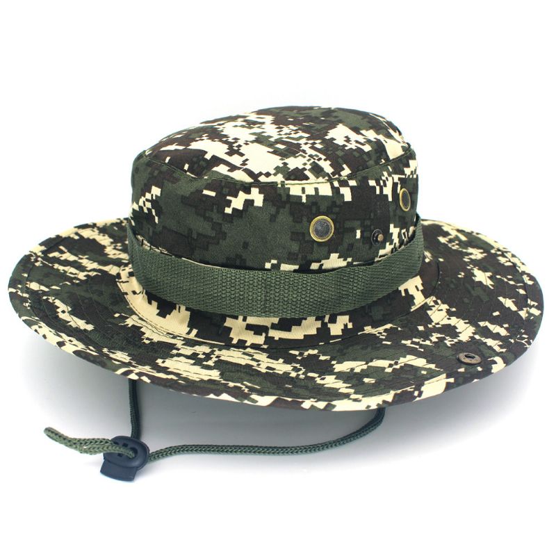 Vrije Tijd Jungle Ronde Hoed Bergbeklimmen Vissen Camouflage Penny Hat