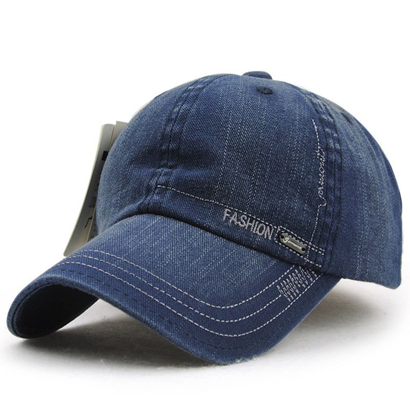 Was De Oude Baseballcap Kleur Eenvoudige Vrijetijdspet Voor Heren En Dames