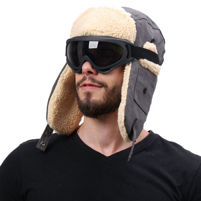 Winddichte Outdoor Skimuts Met Verdikte Oorbescherming Flying Cap