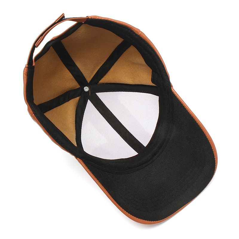 Zachte Pu Lederen Baseballcap Biker Trucker Verstelbare Buitensporten Hoeden Voor Heren Dames