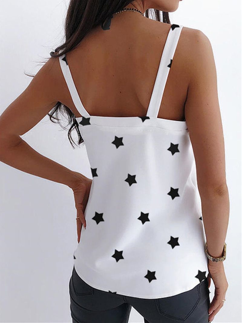 Casual Losse Zomertanktops Met Sterrenprint Voor Dames