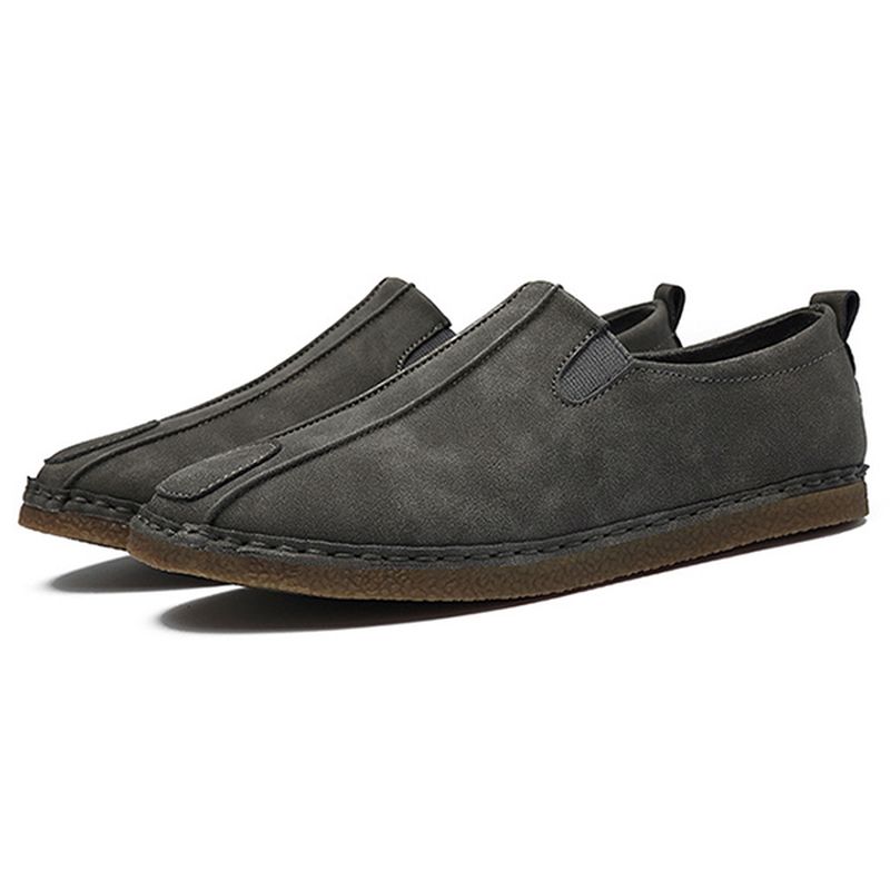 Comfortabele Suède Loafers Met Zachte Zool Voor Heren