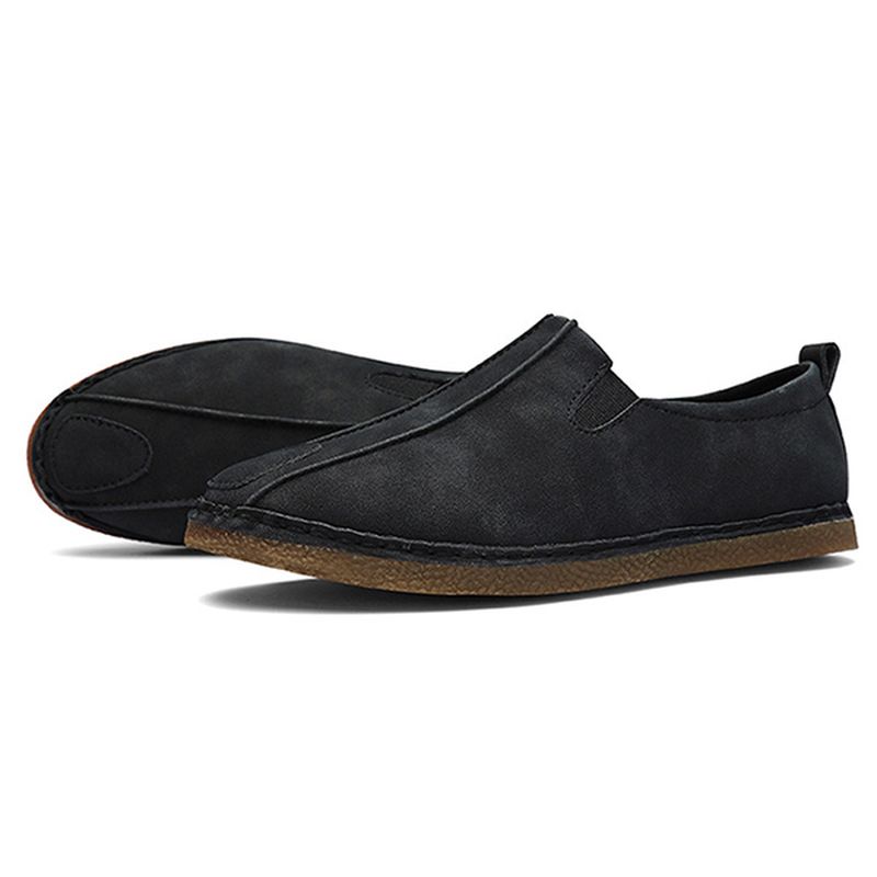 Comfortabele Suède Loafers Met Zachte Zool Voor Heren