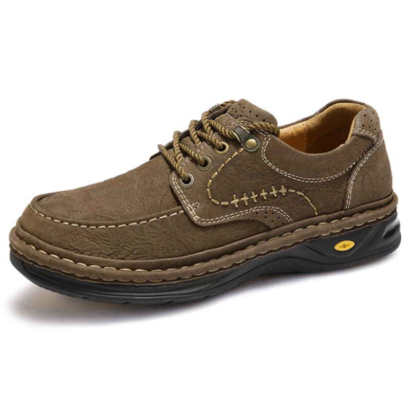 Heren Frosted Koeienhuid Antislip Outdoor Casual Schoenen