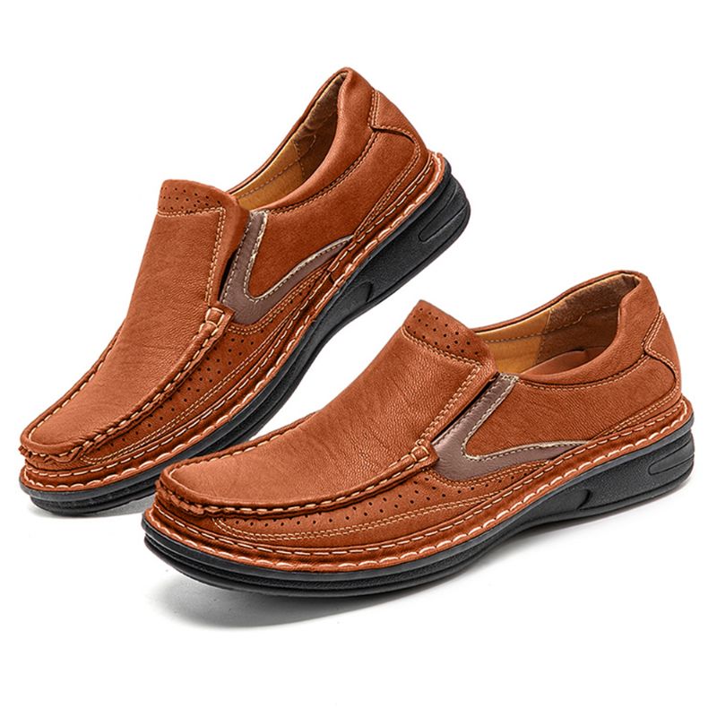 Heren Mesh Ademend Antislip Soft Sole Slip-on Casual Schoenen