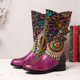 Dames Westernlaarzen Met Tribal Pattern Basel Halfhoge Rits