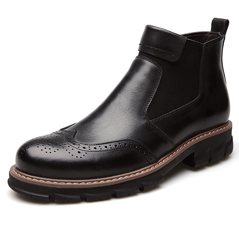 Zachte Klassieke Brogue Chelsea Boots