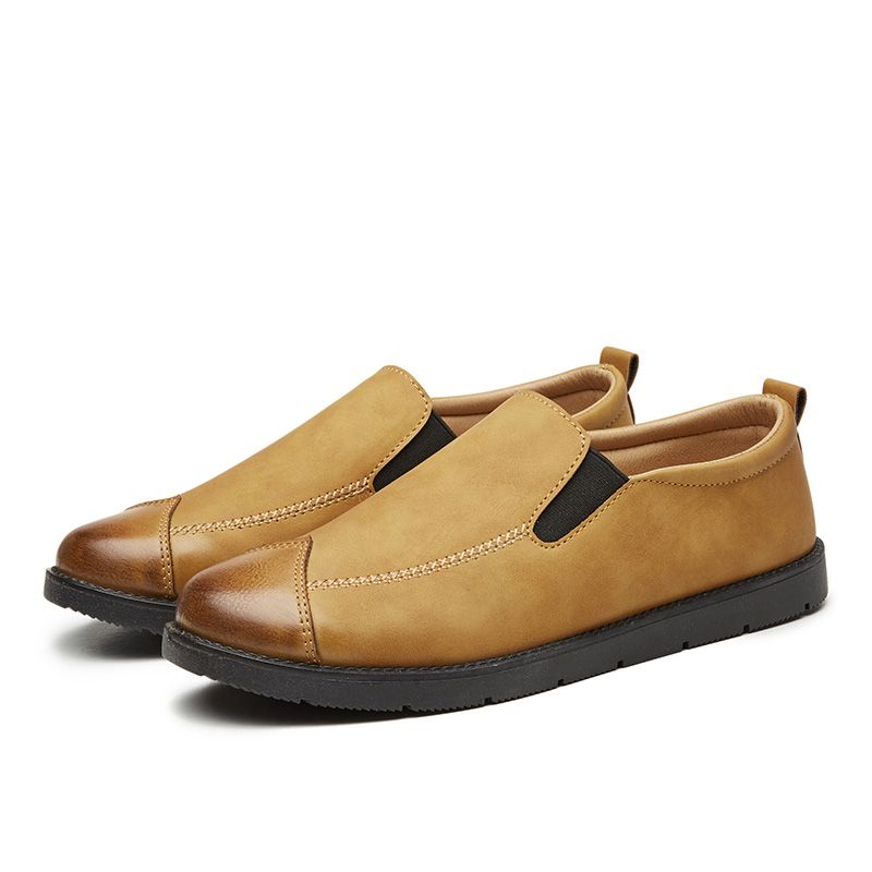 Heren Business Casual Loafers Chelsea Slip-on Werkjurk Handstiksels Schoenen